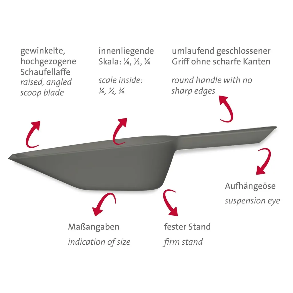 Plastic scoop "Halvar" 55 ml, 3 pieces