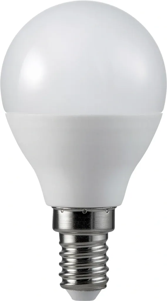 LED drop lamp with 4.5 watts, E14, warm white