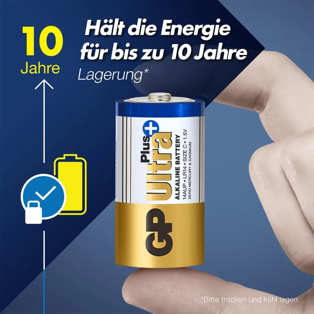 ULTRA PLUS Baby C Alkaline Batteries - 2 pieces