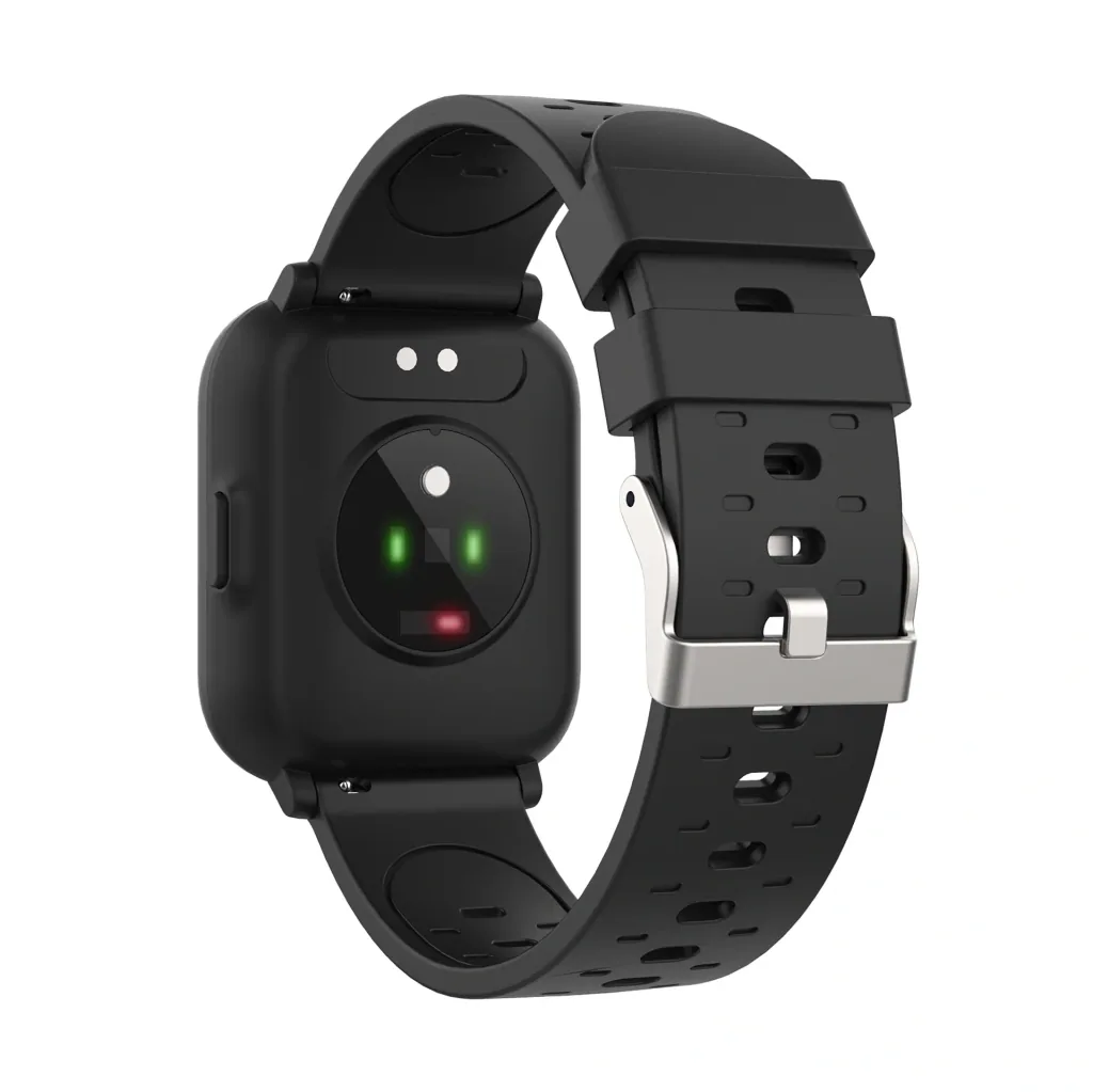 Bluetooth Smartwatch with body temperature sensor, blood oxygen saturation and heart rate sensor, black