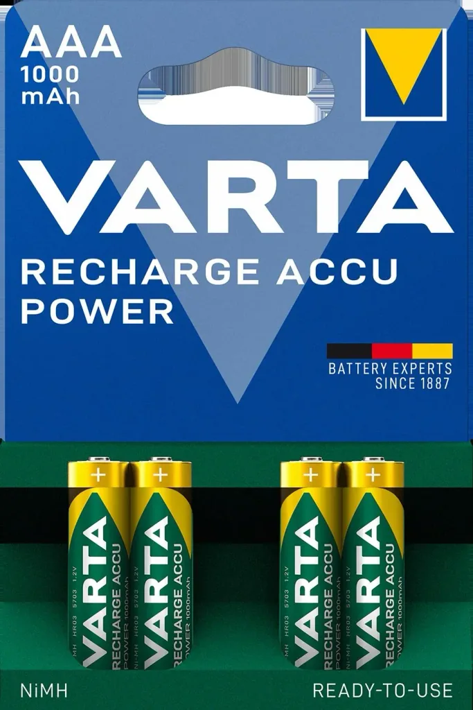 RECHARGE Power Micro (AAA) NiMH battery with 1000mAh - 4 pieces