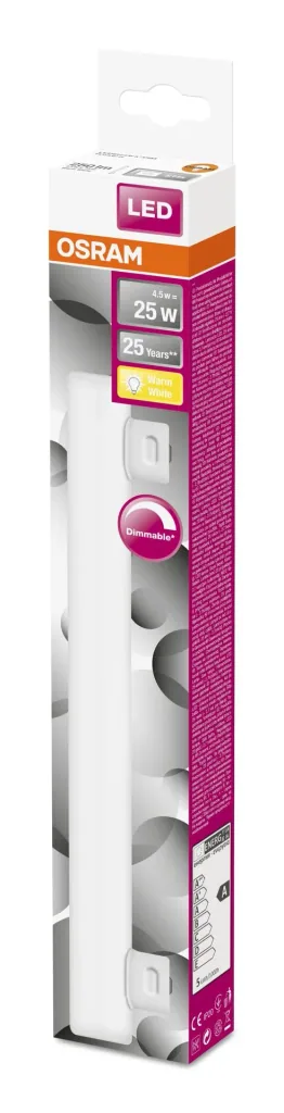 LEDinestra S14s, 4.5 watts, warm white, matt, dimmable