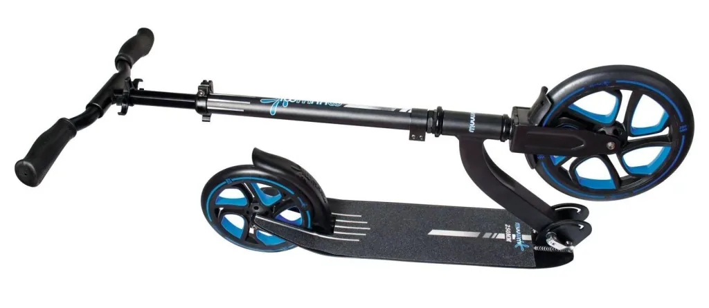 Aluminium Scooter Pro, kick scooter, 250/215 mm, ABEC 7, height adjustable, blue