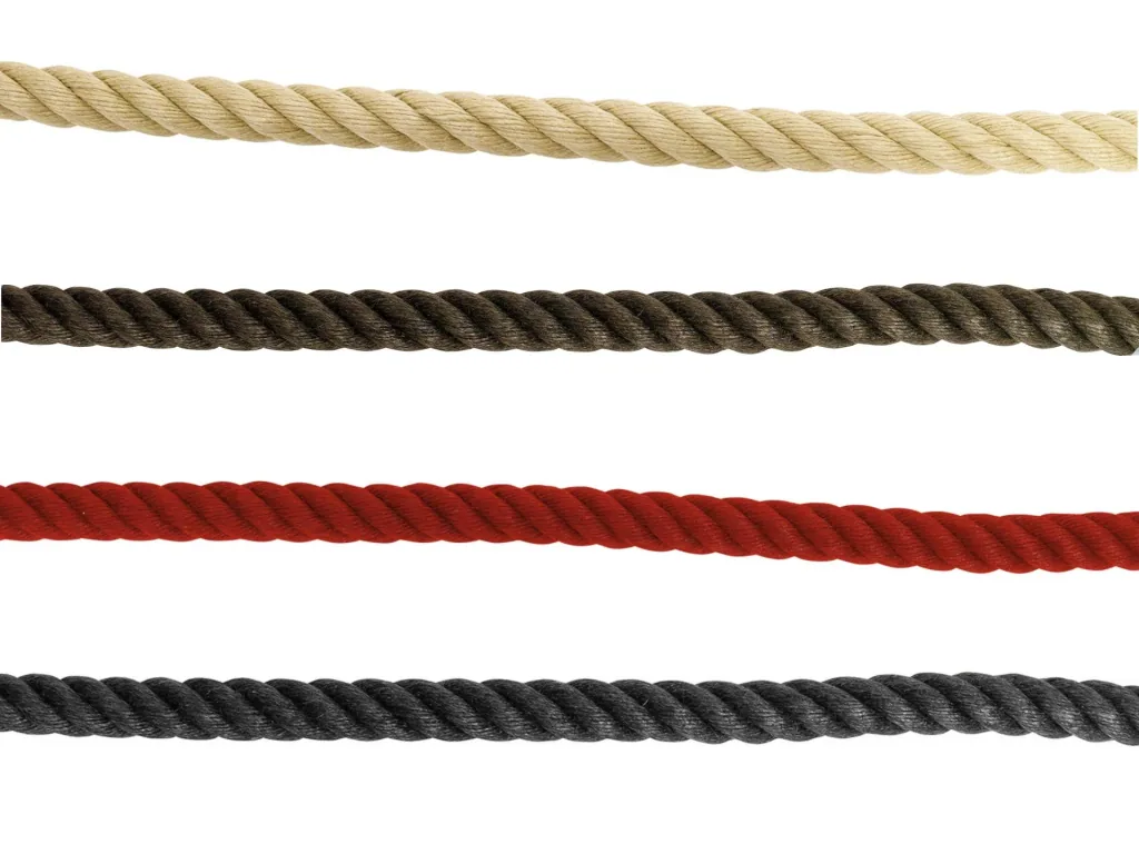 Handrail ropes, 6 m x 30 mm, light brown