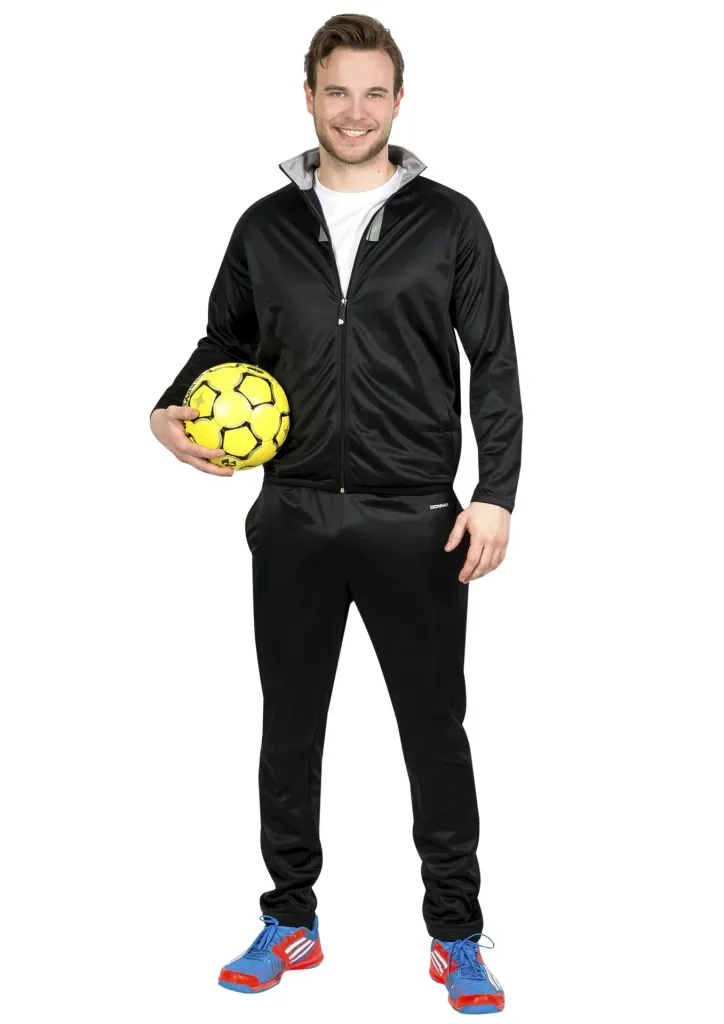 Tracksuit, 2-piece, black/grey, size L