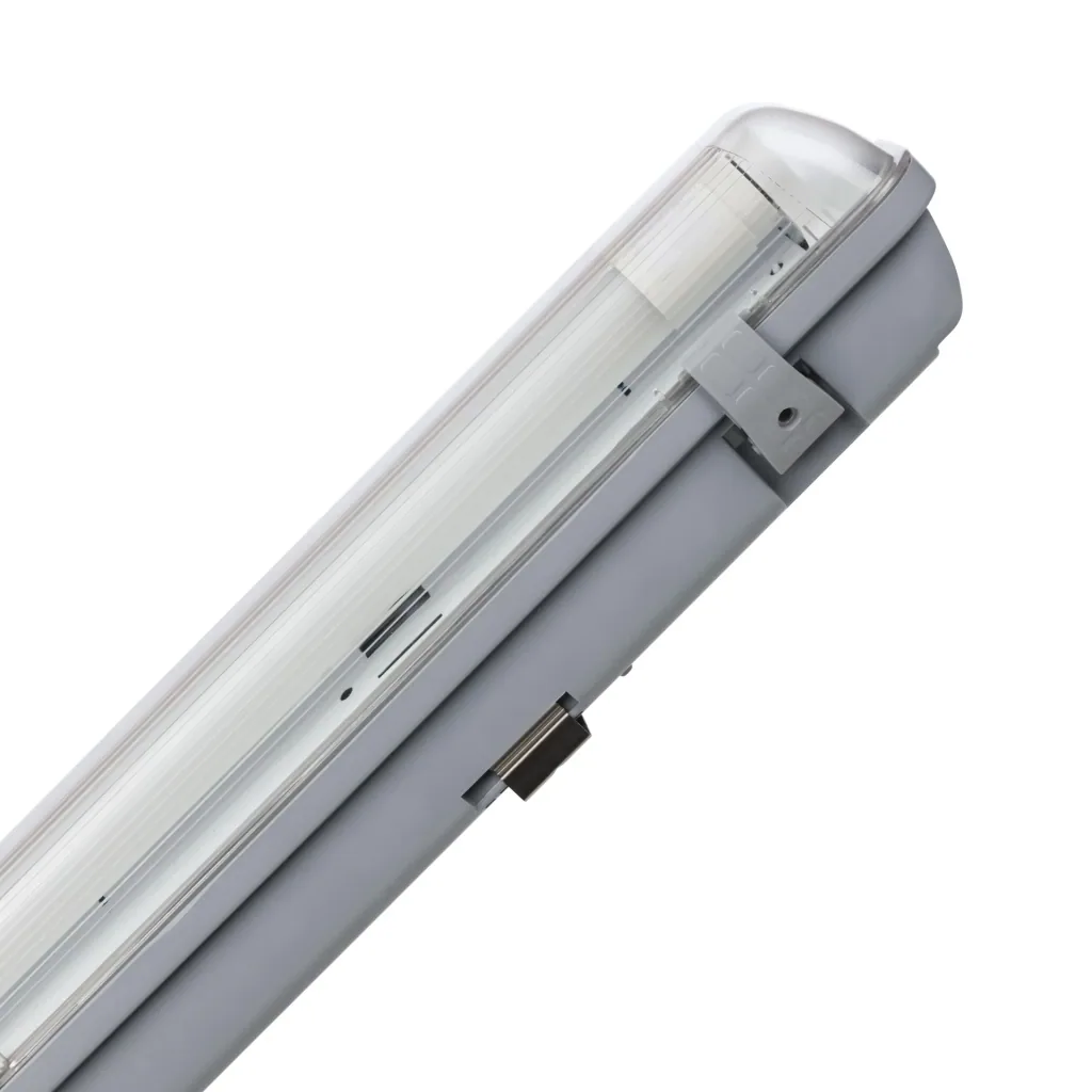 LED moisture-proof light, 1-flame, 18 watts, cool white, IP65, approx. 120 cm