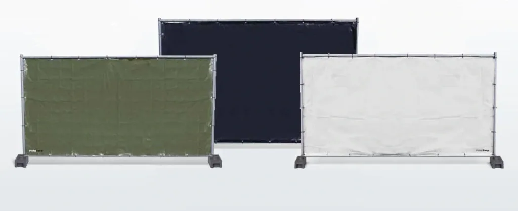 Construction fence tarpaulin PolyTarp 160, green
