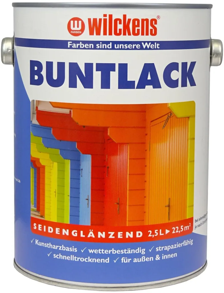 Colored varnish pure white, satin gloss, 2500 ml