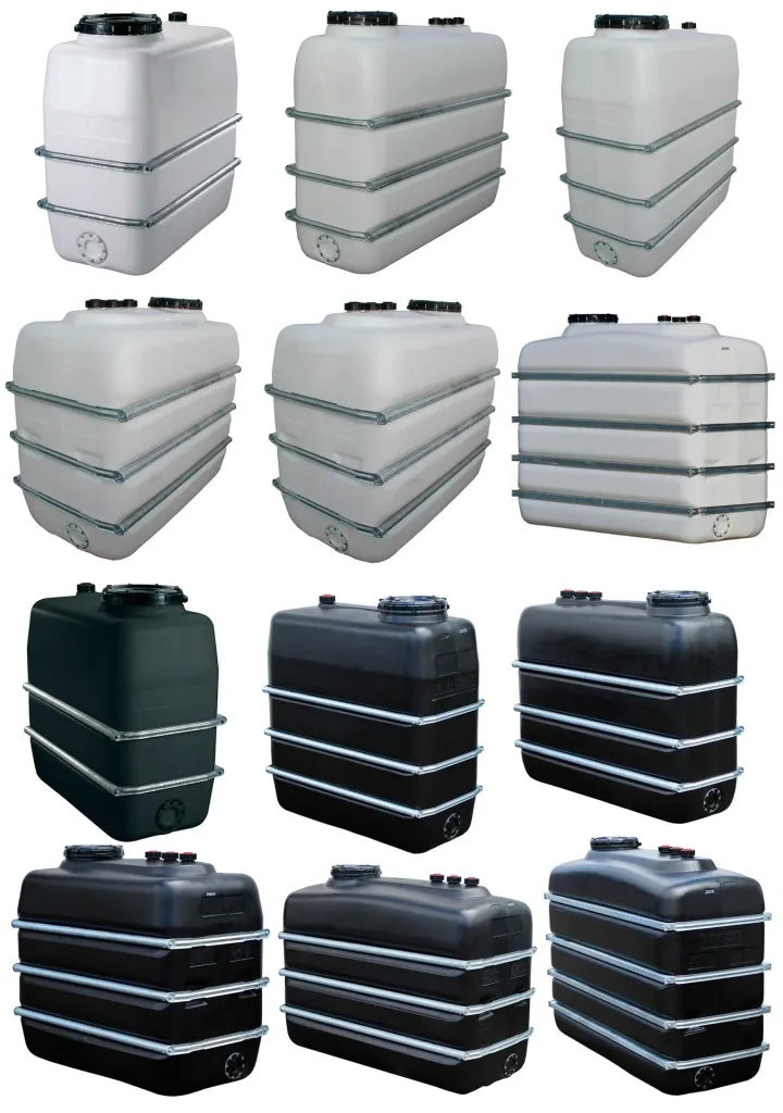 Space-saving tank 1100 L, white