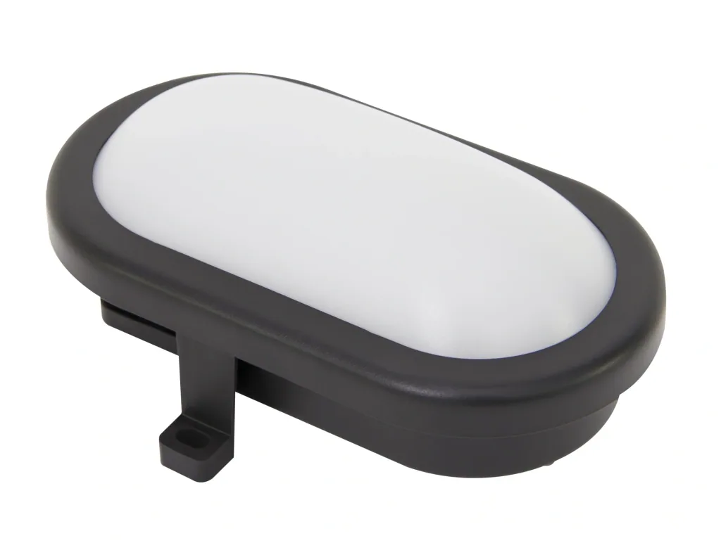 LED oval fitting - color: black
