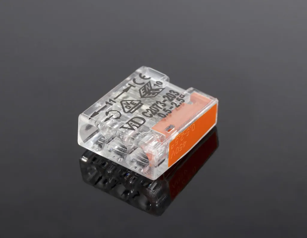 Micro plug-in terminals, 100 pcs., 3 x 0.5 - 2.5 mm², transparent