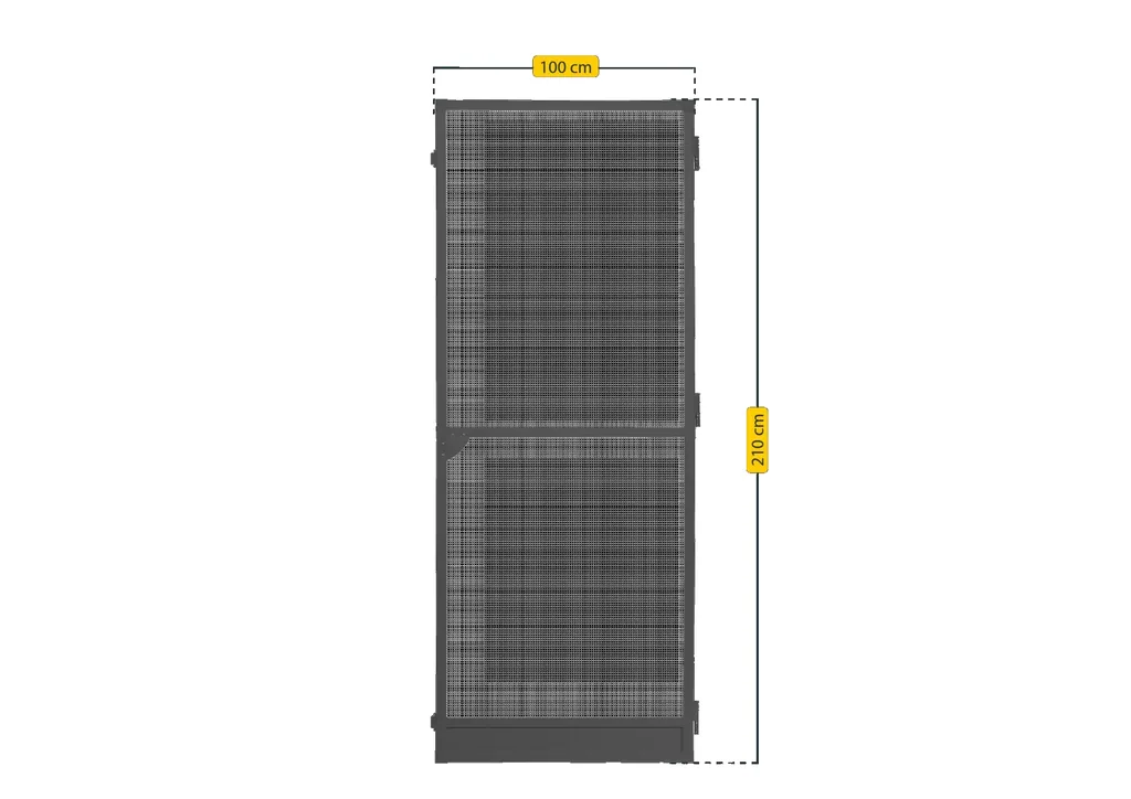 Insect screen door PLUS, anthracite, 100 x 210 cm