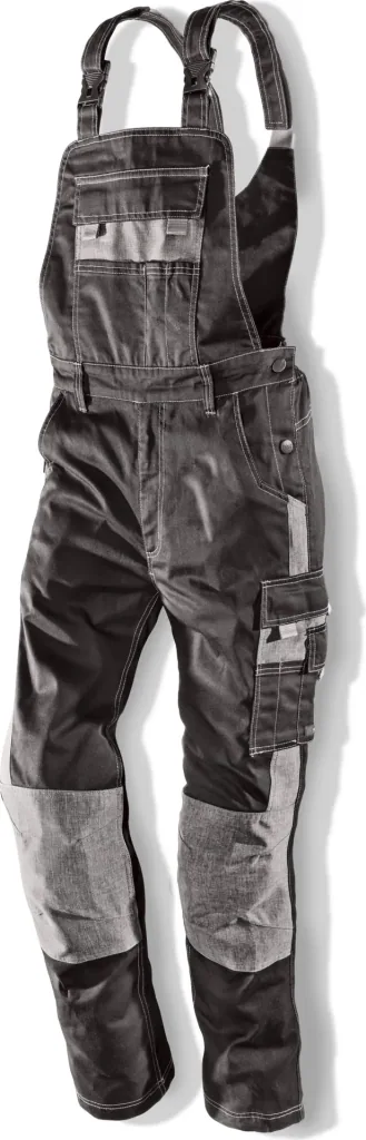 NITRO work dungarees, black-grey, size L