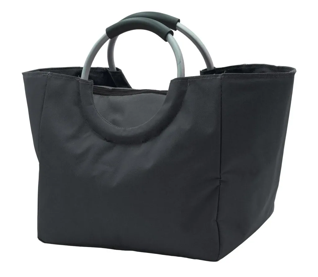 Thermal shopping bag, black