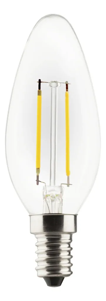 Retro LED candle lamp with 2.9 watts, E14, warm white