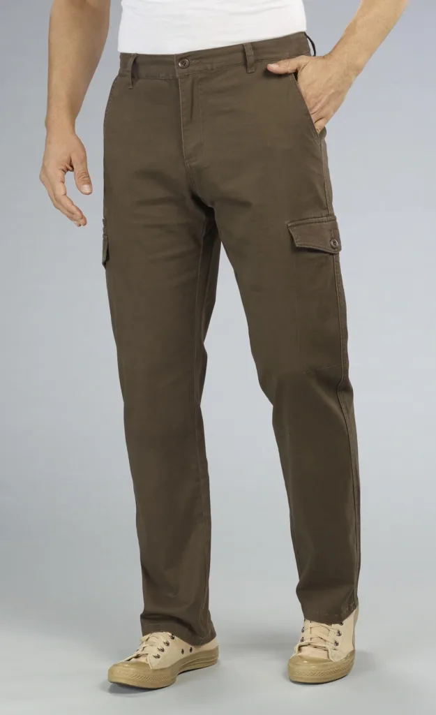 Cargo pants, color brown, size 28