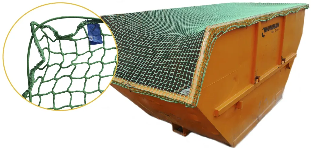 Container net with rubber rope, 2.5 x 2 m