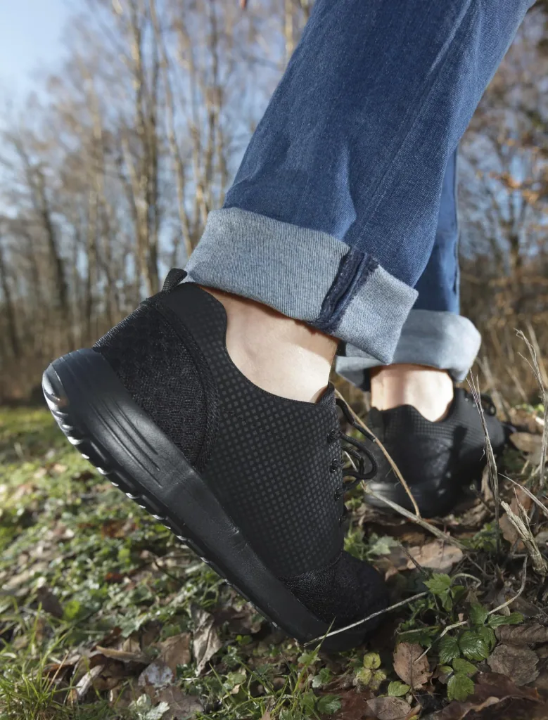 Lace-up shoe, feather-light, color anthracite, size 42