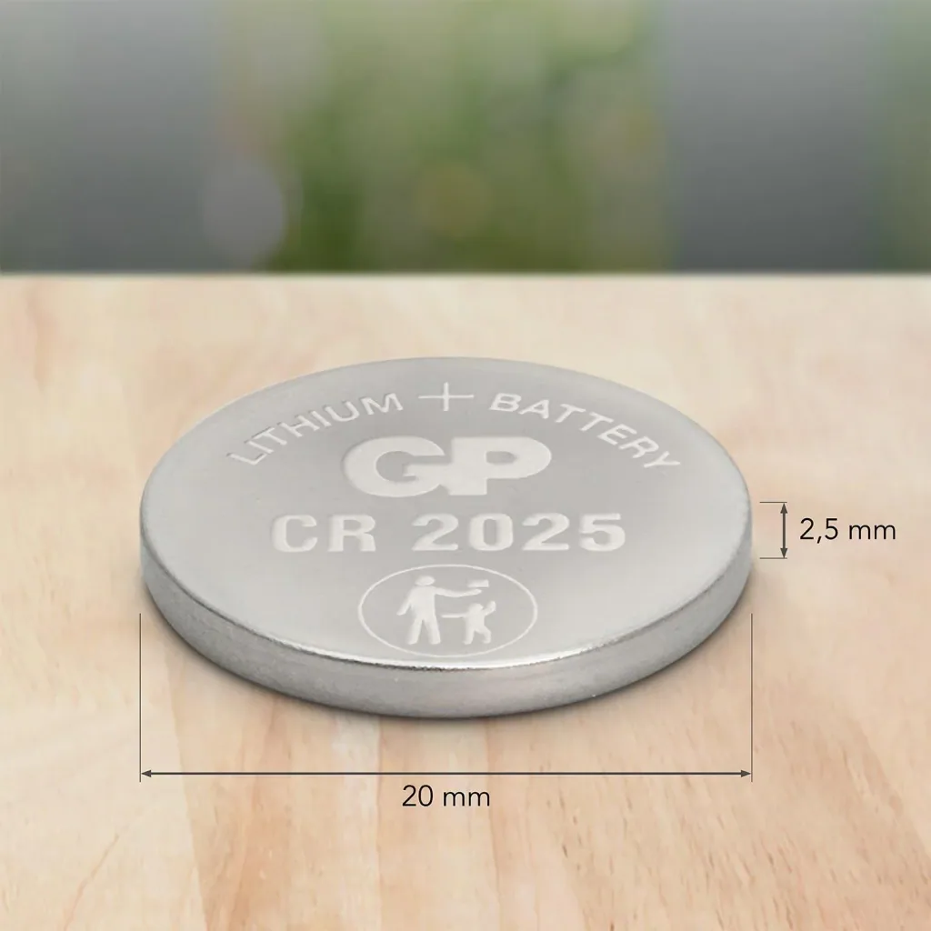 Lithium button cell CR2025 - 5 pieces