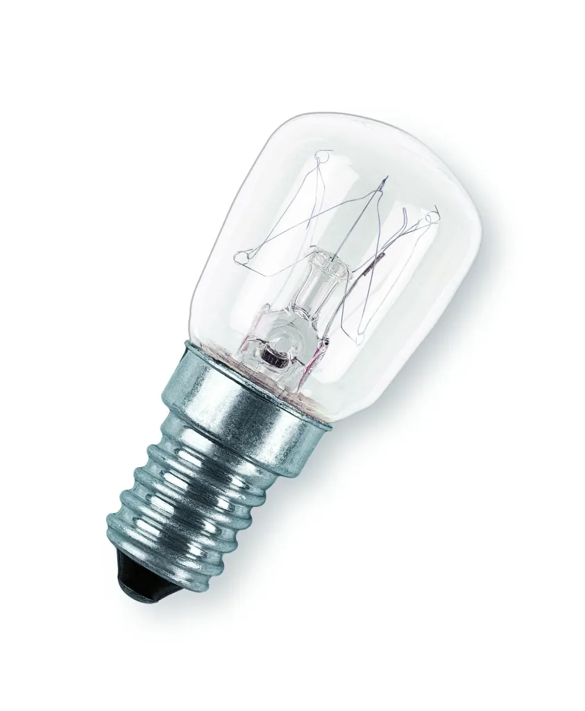 Bulb lamp T26 25W clear 230V E14 for refrigerator and sewing machine
