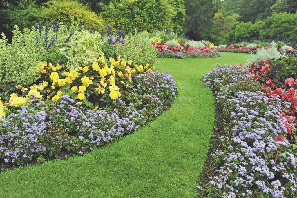 Brown lawn edge 10cm high and 9m long