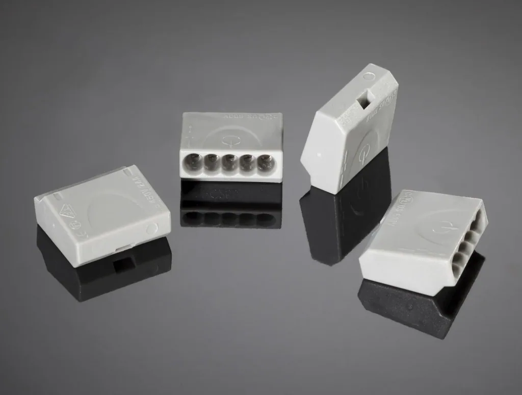 Plug-in terminals, 100 pieces, 5 x 1.0 - 2.5 mm², grey