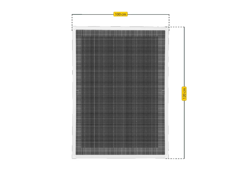 Insect screen window PREMIUM, color white, 100 x 120 cm