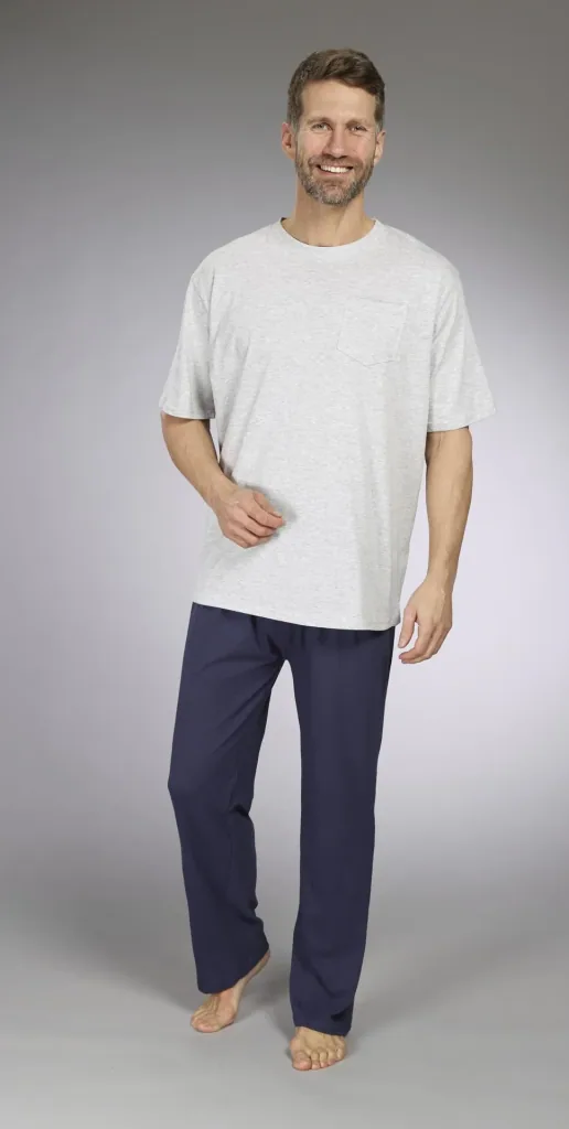 Men's pajamas, color gray/navy, size M