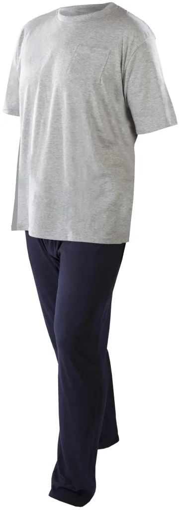 Men's pajamas, color gray/navy, size M