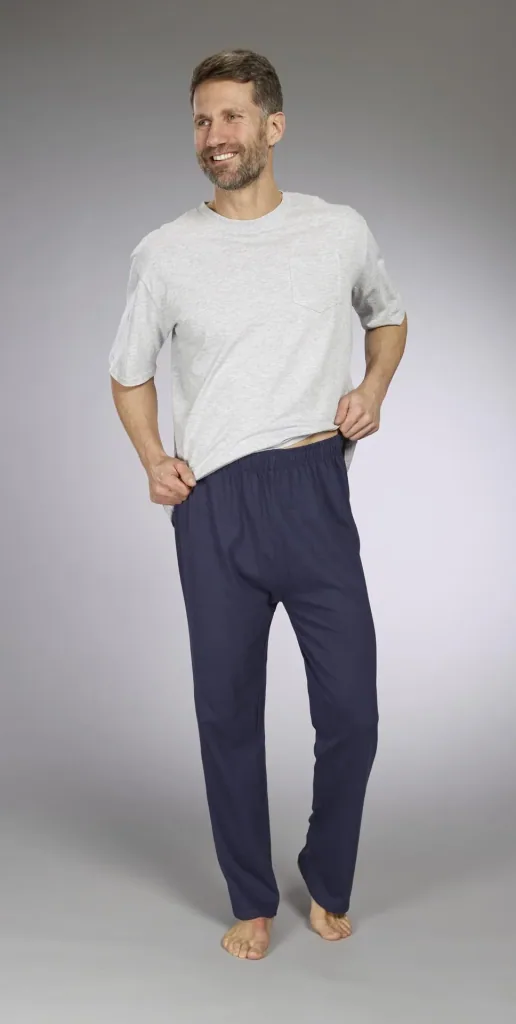 Men's pajamas, color gray/navy, size M