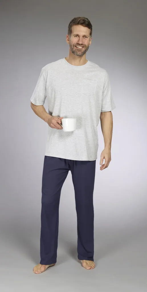 Men's pajamas, color gray/navy, size M