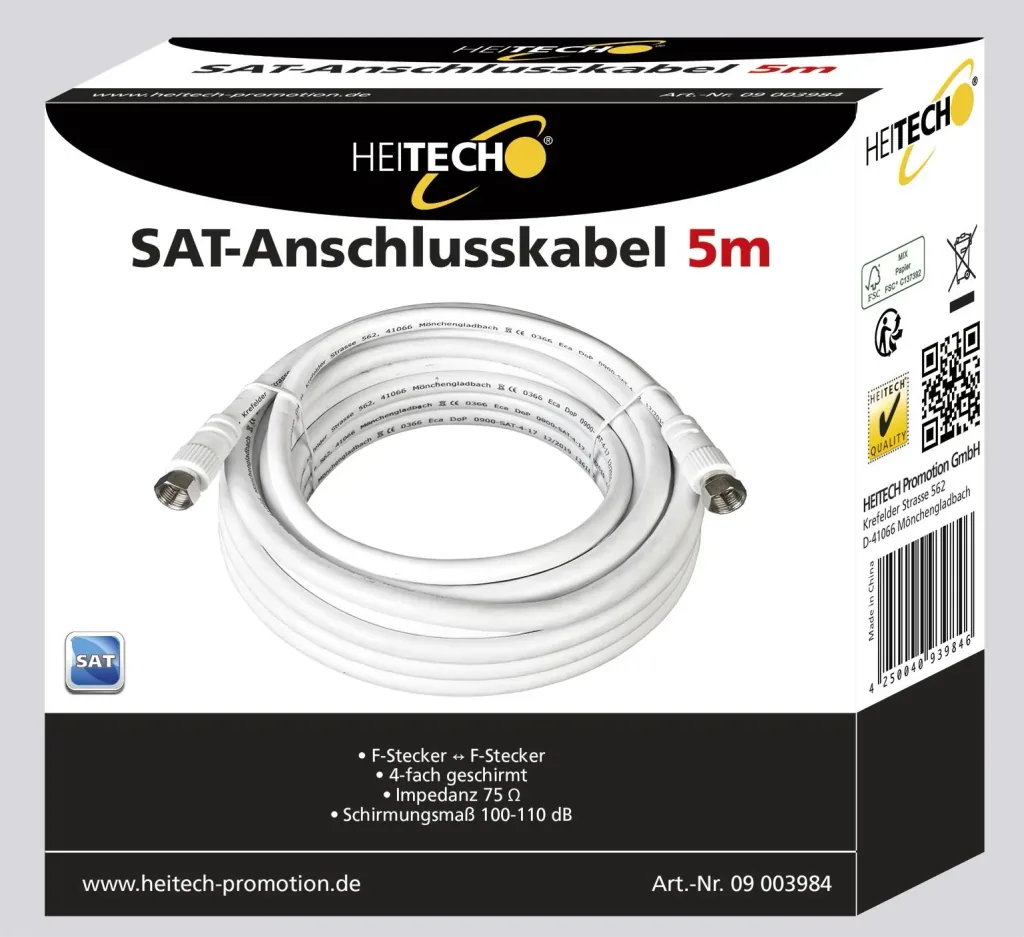 SAT connection cable, 5m