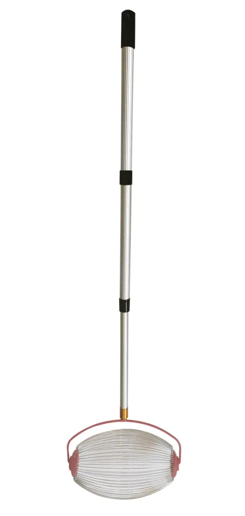 Roll collector with telescopic handle, large
