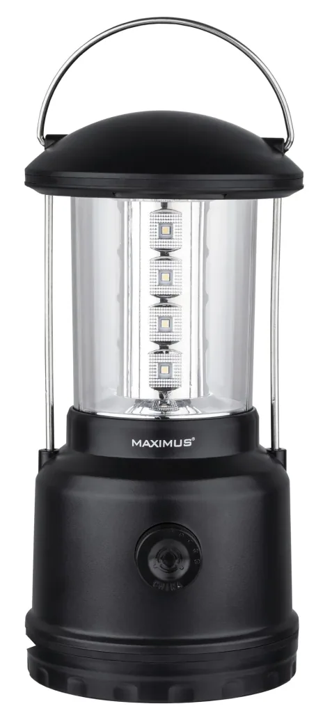 LED camping light with suspension, dimmable