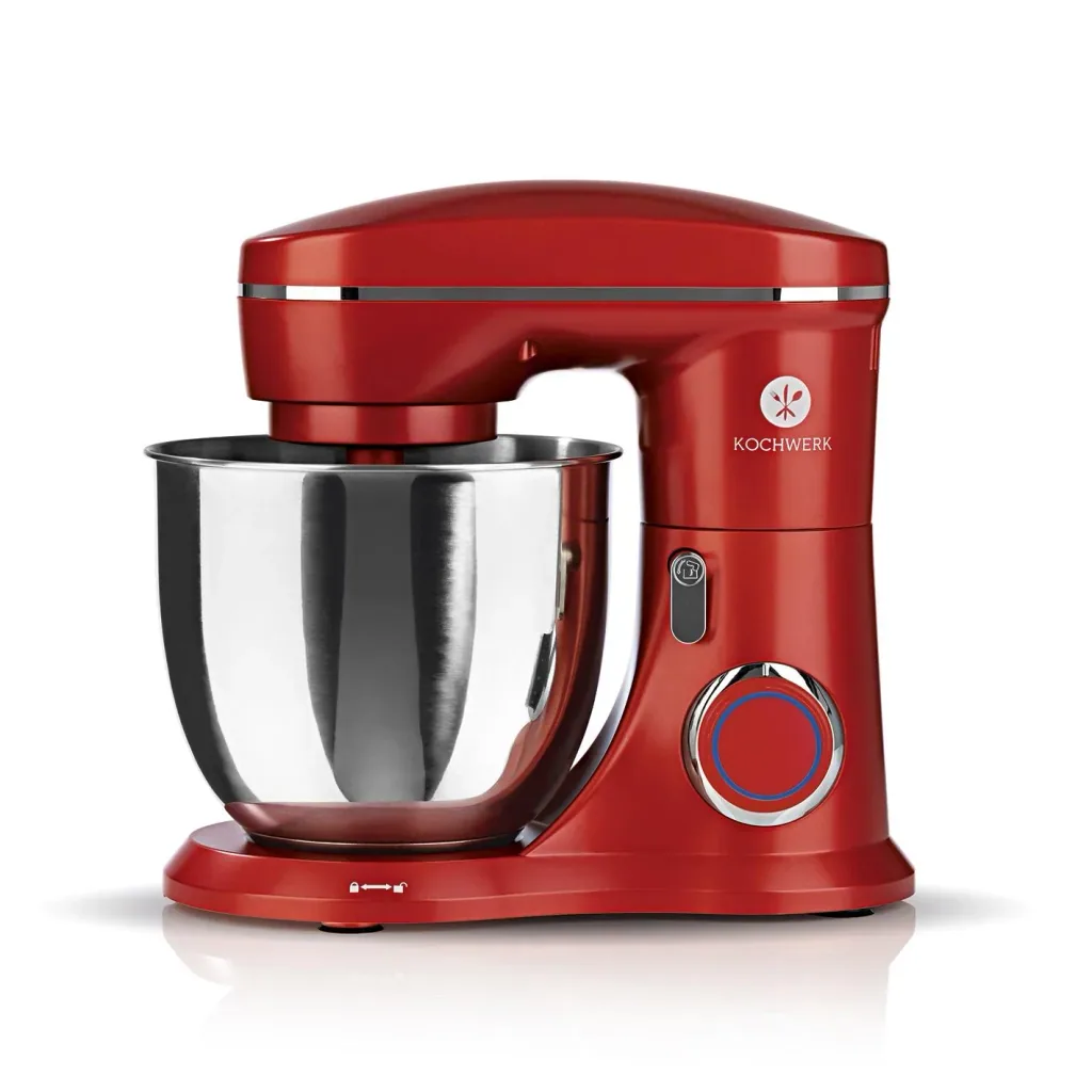 Food processor, red, 1300 watts