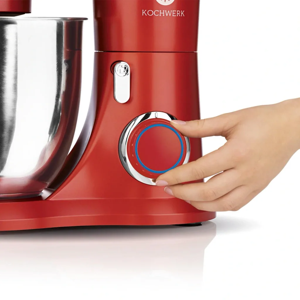 Food processor, red, 1300 watts