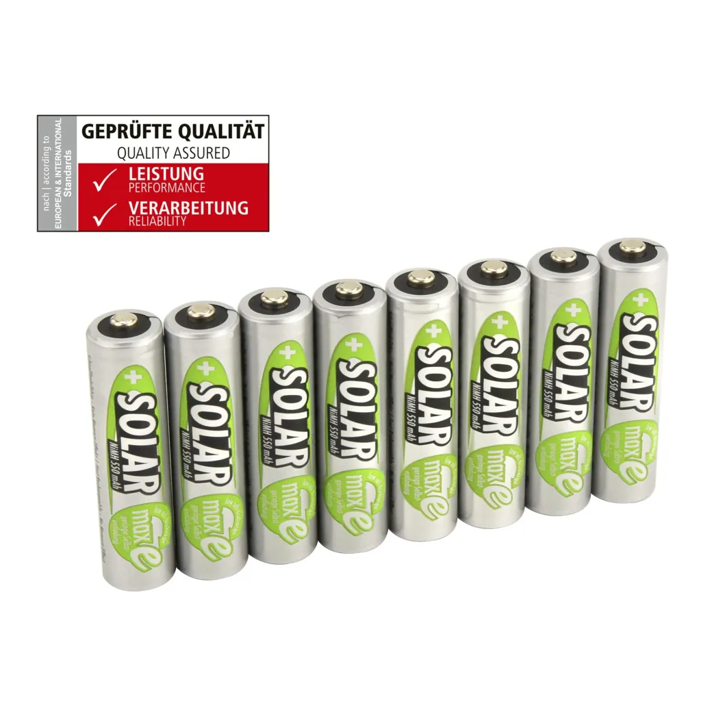 Solar NiMH Mignon (AA) battery, 800 mAh - 8 pieces
