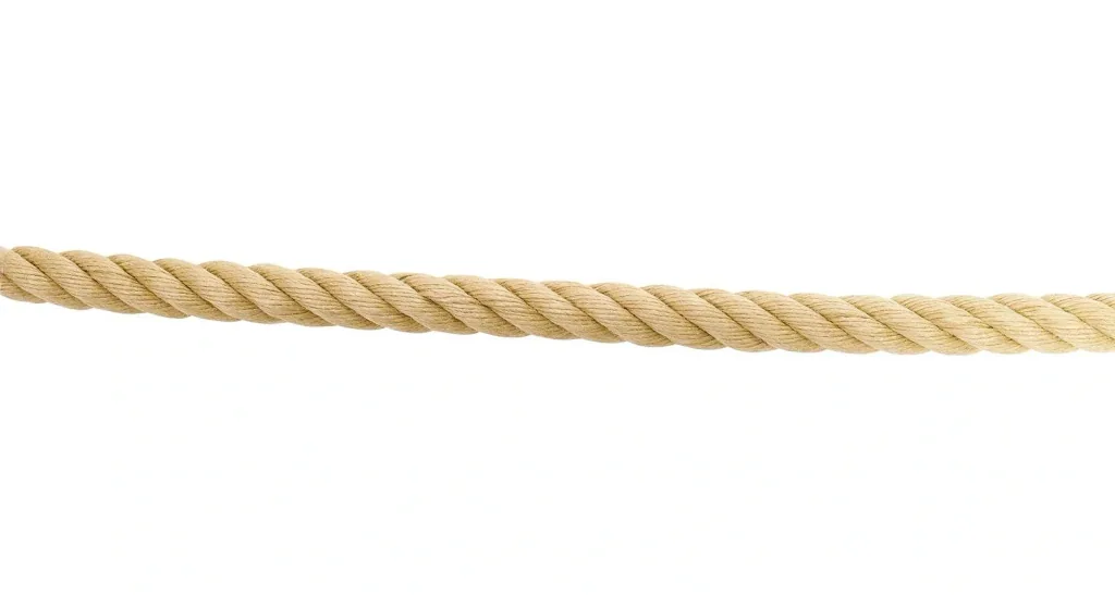 Handrail rope, 6 m x 30 mm, natural/hemp