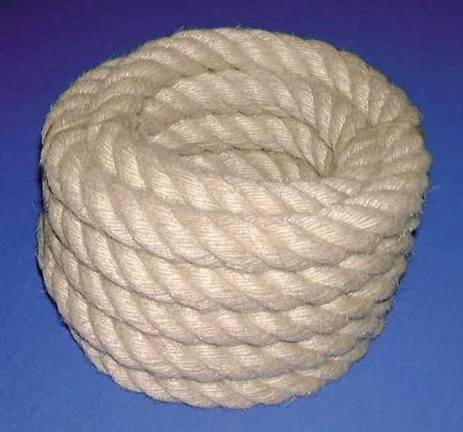 Handrail rope, 6 m x 30 mm, natural/hemp