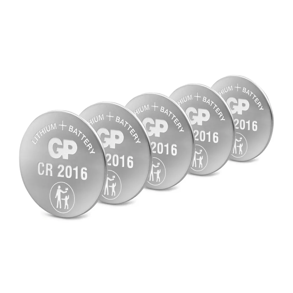 Lithium button cell CR2016 - 5 pieces