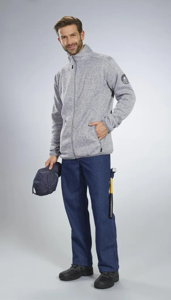 Work jeans made of durable denim, color blue, size 48