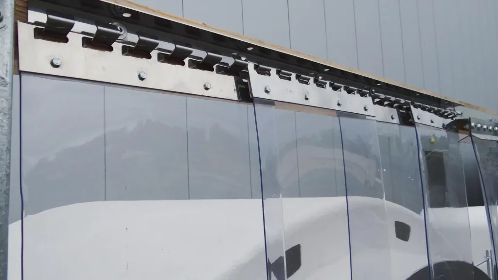 Hook rail 150cm stainless steel for PVC curtain