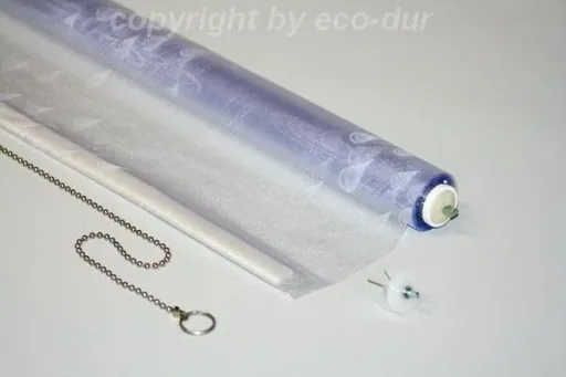 Replacement curtain center pull "Ocean white", 130 cm, incl. wave