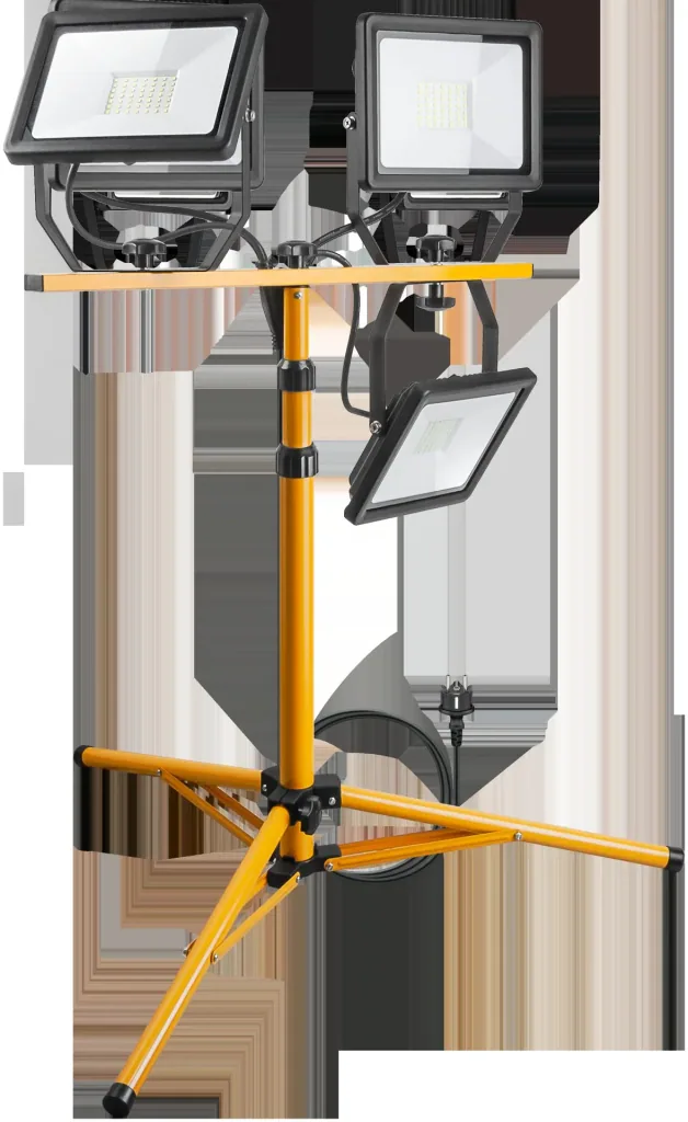 2 x 50W tripod LED construction light TW 8500 LM