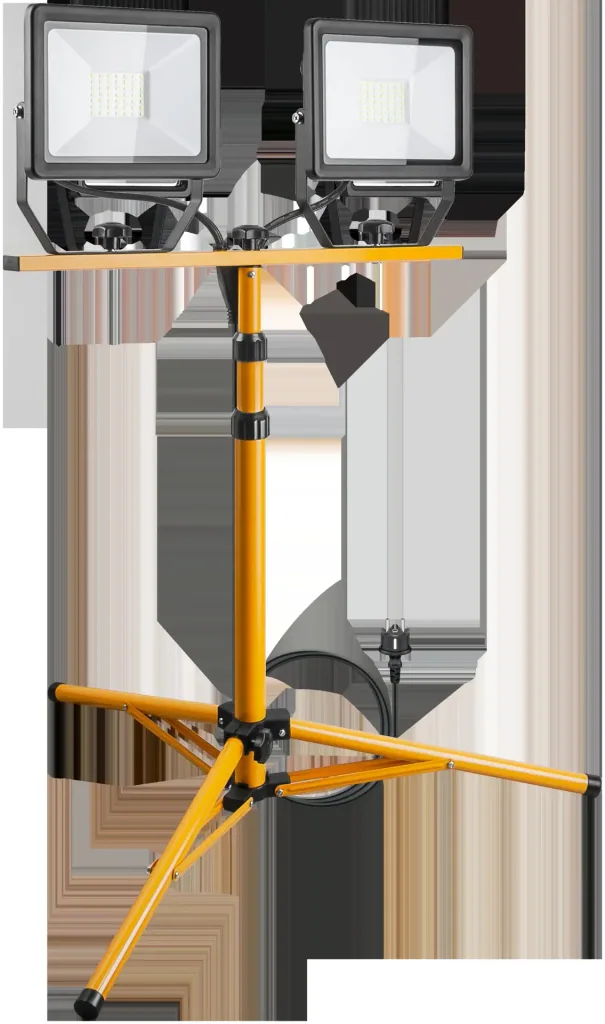 2 x 50W tripod LED construction light TW 8500 LM