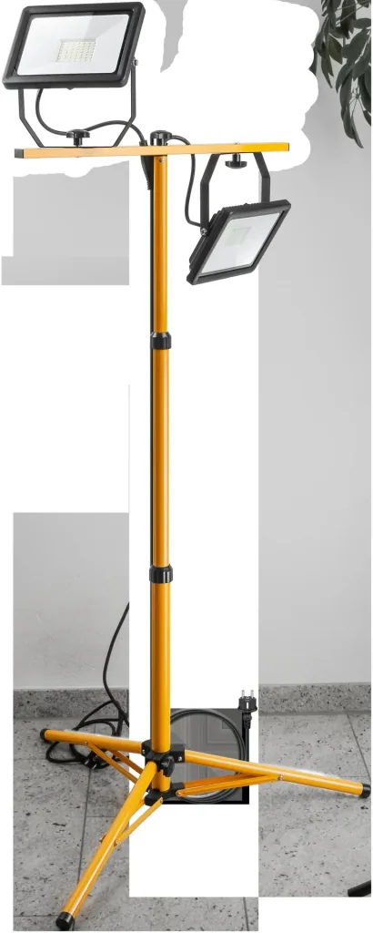 2 x 50W tripod LED construction light TW 8500 LM