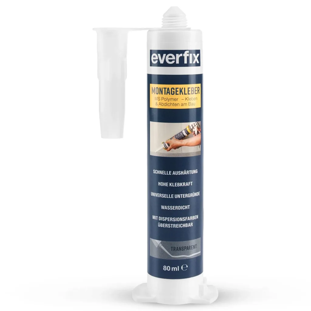 Assembly adhesive, transparent, 80 ml
