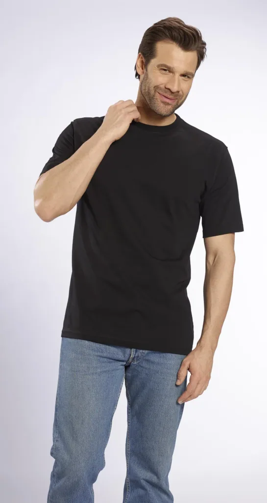 Big Size T-Shirt, schwarz Gr.M