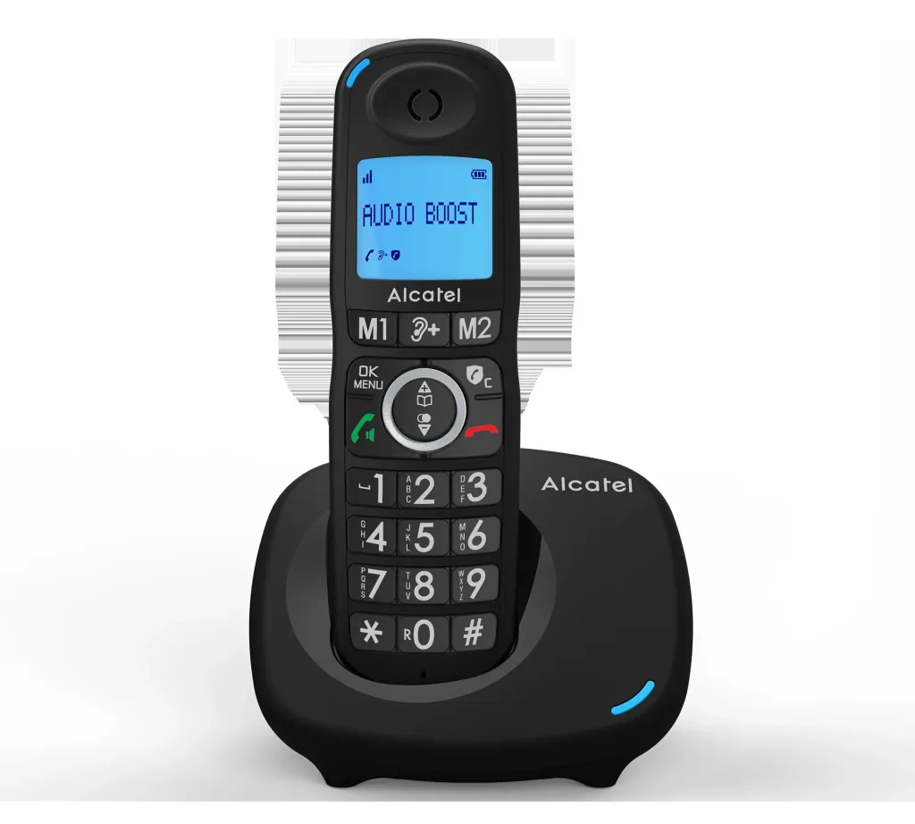 Comfort telephone Alcatel XL595B Single with call block function, cordless