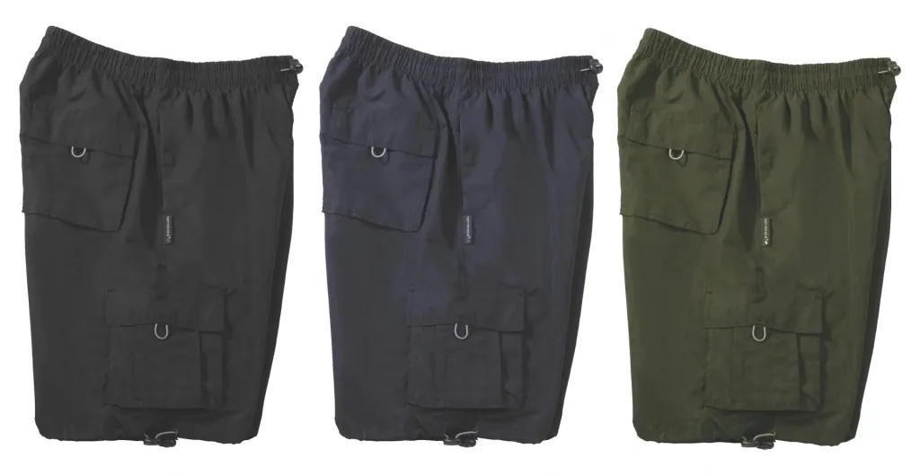 Men's elasticated shorts, black, size XL